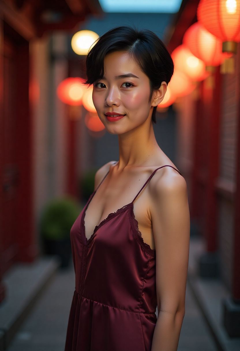 日常妆容中自然明亮的唇部色泽
